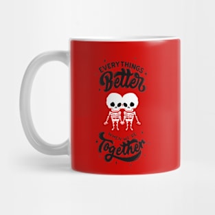 Skeleton Twins Better Together Mug